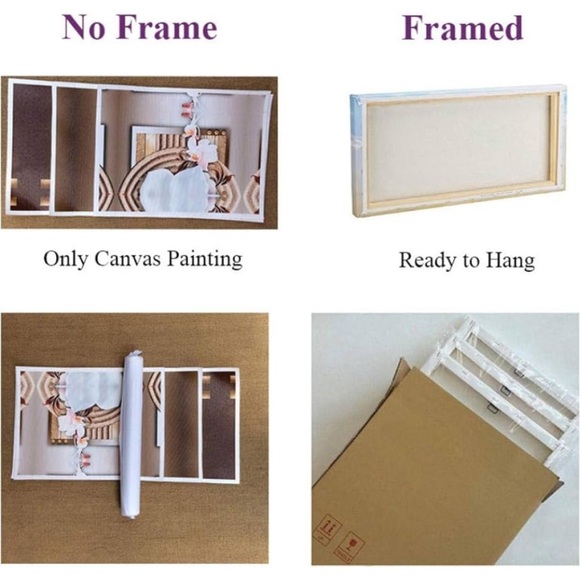 Set of 4 Unframed Abstract Geometric Canvas Prints - Modern Wall Art 16x20 in - Picture 9 of 13